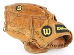 1986-99 Chuck Finley California Angels Game Worn Wilson Fielders Glove (MEARS LOA)