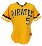 1979-85 Bill Madlock Pittsburgh Pirates Yellow Alternate Rawlings Retail Jersey