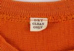 1940's circa #20 Orange Dureen Game Worn O'Shea Football Jersey w/ 6 Button Crotch Strap (MEARS LOA)