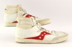 1984-85 Clint Richardson Philadelphia 76ers Game Worn SpotBilt Sneakers (MEARS LOA)