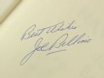 1961 Joe Bellino Heisman Trophy Winner Signed Navy's Joe Bellino Hardcover Book (JSA)