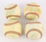 1960-73 circa Game Used OAL Cronin Baseball Collection - Lot of 4 (MEARS LOA)