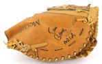 1960s Ernie Banks Chicago Cubs Signed & Inscribed "Mr. Cub" Medalist Store Model First Basemans Mitt (JSA)