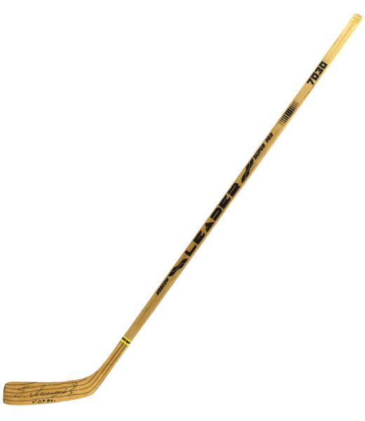 1970s-90s Boston Bruins Professional Model Stick Collection - Lot of 7 w/ 4 Signed Including Bobby Orr, Ray Bourque & More (MEARS LOA)