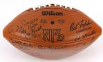 1990s Multi Signed Wilson Paul Tagliabue Football w/ 25 Signatures Including Ray Nitschke, Gale Sayers, Ted Hendricks & More (JSA)