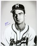 1954-56 Bob Buhl Milwaukee Braves Frank Stanfield Autographed Original 16x20 Hand Developed  Photograph (JSA)