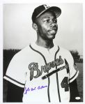 1954-56 Hank Aaron Milwaukee Braves Frank Stanfield Autographed Original 16x20 Hand Developed Photograph (JSA)