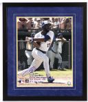 2008 Cecil Cooper Milwaukee Brewers Signed & Inscribed 24" x 28" Framed Photo (JSA)
