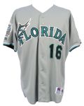 1993 Geronimo Berroa Florida Marlins Game Worn Road Jersey (MEARS LOA) Inaugural Season