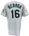 1993 Geronimo Berroa Florida Marlins Game Worn Road Jersey (MEARS LOA) Inaugural Season