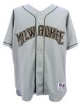 1994 Mike Fetters Milwaukee Brewers Game Worn Road Jersey w/ MLB 125th Anniversary Patch (MEARS LOA)