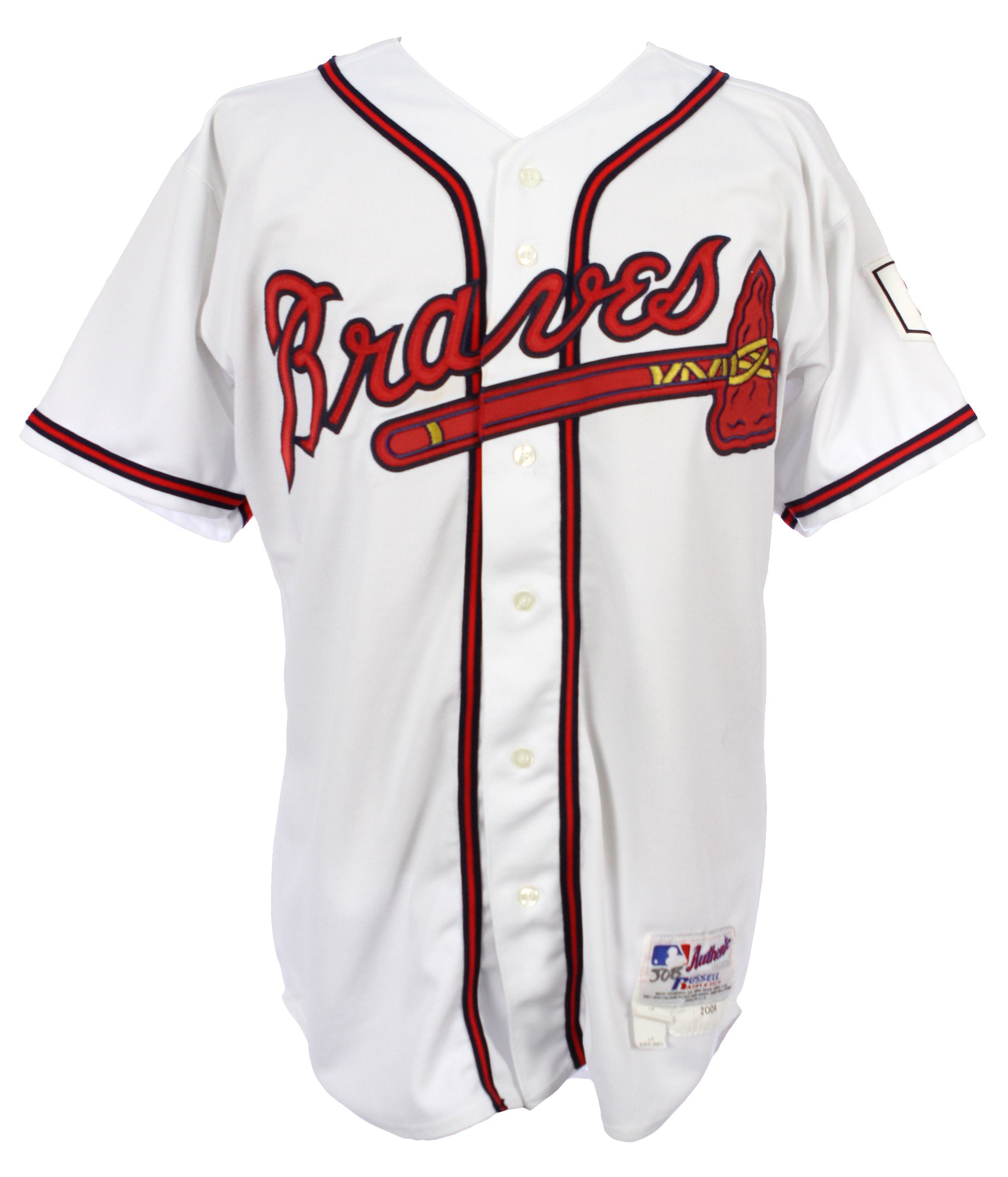 Lot Detail - 2004 Marcus Giles Atlanta Braves Game Worn Home