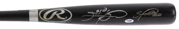 2000 Sammy Sosa Chicago Cubs Signed Rawlings Adirondack Professional Model Game Used Bat (MEARS LOA & PSA/DNA)