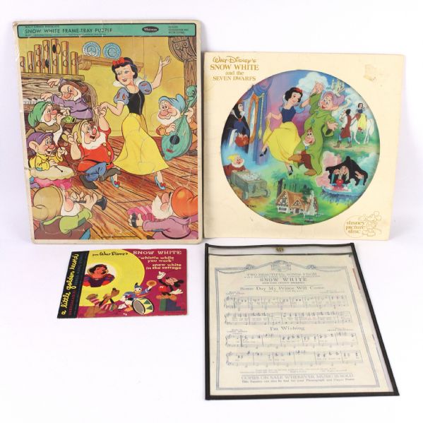1930s-80s Snow White & The Seven Dwarfs Memorabilia Collection - Lot of 4 (From the Collection of Penny Marshall) 