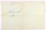 1967 Muhammad Ali World Heavyweight Champion Signed Sheet (PSA/DNA)