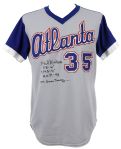 1977 Phil Niekro Atlanta Braves Signed Game Worn Road Jersey HOF (MEARS A9) Earliest Knit!!!
