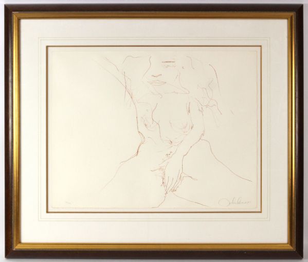 1970 John Lennon Bag One Titled “Erotic 1” 22x30 (35x43 Framed) Signed Stone Lithograph (Full JSA Letter) #125/300