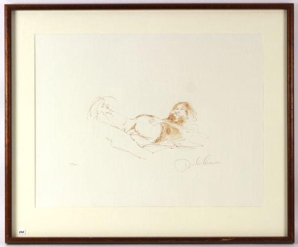 (1970 John Lennon Bag One Titled “Erotic 7” 22x30 (29x33 Framed) Signed Stone Lithograph (Full JSA Letter) #236/300