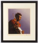 1991 Ronnie Wood Rolling Stones “Jimi Hendrix” 20x24 (29x33 Framed) Signed Screen Print Lithograph (JSA Full Letter)   #3/250