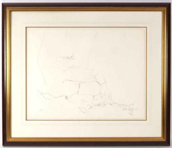 1970 John Lennon Bag One Titled “Erotic 8” 22x30 (29x33 Framed) Signed Stone Lithograph (Full JSA Letter) #223/300