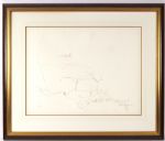 1970 John Lennon Bag One Titled “Erotic 8” 22x30 (29x33 Framed) Signed Stone Lithograph (Full JSA Letter) #223/300