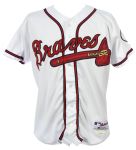 2001 (Pre- 9/11) Greg Maddux Atlanta Braves Autographed Game Worn Home Jersey w/ Eddie Mathews Patch (MEARS  LOA / JSA)