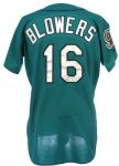 1995 Mike Blowers Seattle Mariners Game Worn Alternate Jersey (MEARS LOA)