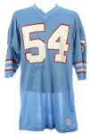 1973-75 circa Gregg Bingham Houston Oilers Game Worn Home Jersey (MEARS LOA)