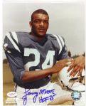1956-67 Lenny Moore Baltimore Colts Signed 8x10 Color Photo (JSA)