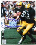 1966 Jim Grabowski Fuzzy Thurston Green Bay Packers Dual Signed 8x10 Full Color Photo (MEARS  Auction LOA)