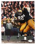 1966-68 Lionel Aldridge Green Bay Packers Signed 8x10 Color Photo *JSA*