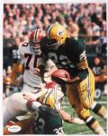 1966-68 Elijah Pitts Green Bay Packers Signed 8x10 Full Color Photo *JSA*