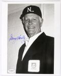 1962-92 Doug Harvey HOF Umpire Signed 8x10 B&W Photo *JSA*
