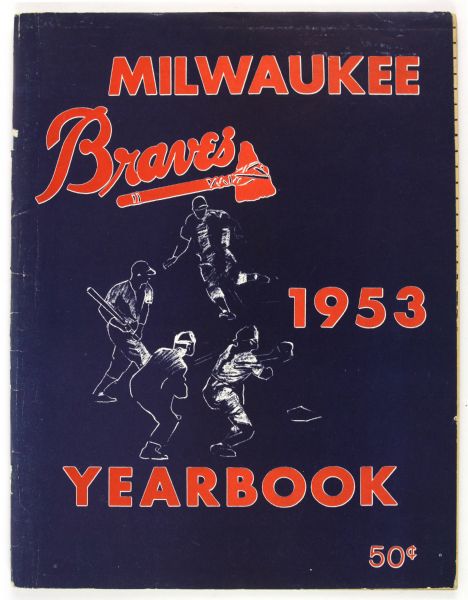 1953 Milwaukee Braves Inaugural Season Yearbook