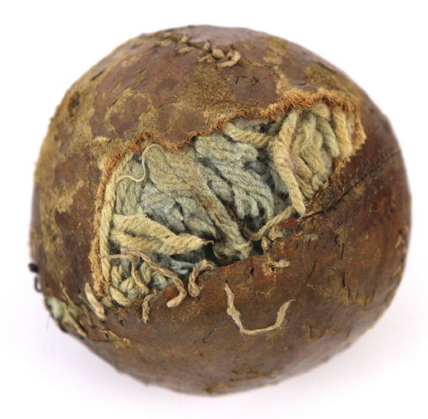 1860-80s Lemon Peel / Belt Combo Style Baseball