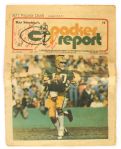 1977 Ray Nitschke Green Bay Packers Signed & Inscribed Packer Report Newspaper (MEARS LOA) 