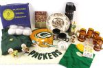1950s-80s Football & Baseball Memorabilia Collection - Lot of 43 w/ Ceramic Figures, Green Bay Packers & More