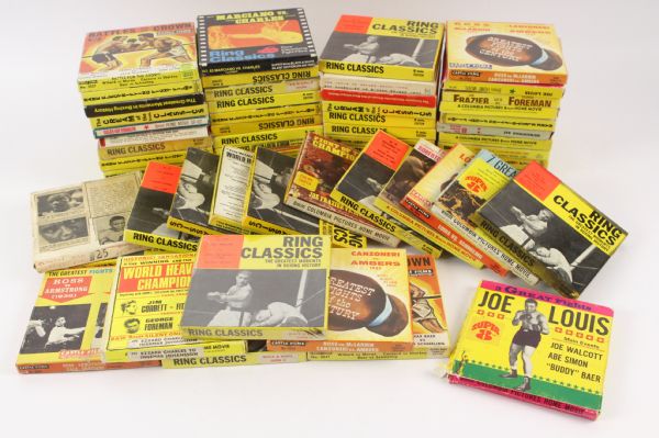 1900s-70s Boxing Super 8 Film Reel Collection - Lot of 120 w/ Muhammad Ali, Joe Louis, Joe Frazier, Rocky Marciano, Sugar Ray Robinson & More