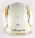 2003 (September 21) Doug Flutie San Diego Chargers Game Worn Helmet (MEARS LOA & PSA/DNA)