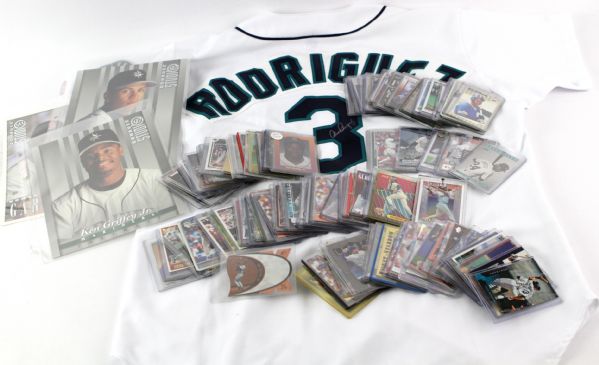 1990s Ken Griffey Jr. Alex Rodriguez Seattle Mariners Memorabilia Collection - Lot of 600+ w/ 550+ Trading Cards, Griffey Jr/Sr Signed Ball, Rodriguez Signed Jersey & More