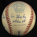 1951 (April 11) Ned Garver St. Louis Browns Single Signed OAL Harridge Game Used No Hit Baseball (MEARS LOA/JSA)