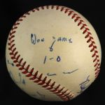1951 (April 11) Ned Garver St. Louis Browns Single Signed OAL Harridge Game Used No Hit Baseball (MEARS LOA/JSA)