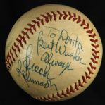 1977 Brooks Robinson Baltimore Orioles Single Signed OAL MacPhail Game Used Baseball (MEARS LOA/JSA)