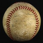 1935-51 Pittsburgh Pirates Boston Braves Multi Signed ONL Frick Game Used Baseball (MEARS LOA)