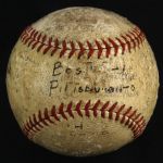 1935-51 Pittsburgh Pirates Boston Braves Multi Signed ONL Frick Game Used Baseball (MEARS LOA)