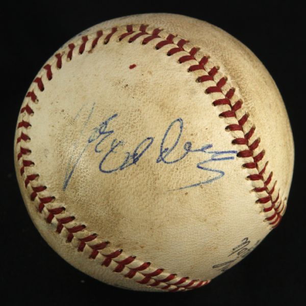 1970 Joe Caldwell Atlanta Hawks Single Signed ONL Giles Baseball (MEARS LOA/JSA)
