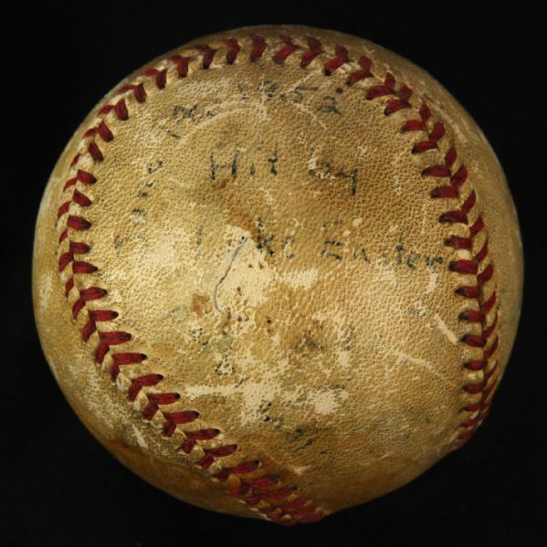 1952 (June 14) Luke Easter Cleveland Indians OAL Harridge Cleveland Stadium Game Used Hit Baseball (MEARS LOA)