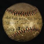1928 (May 27) Hack Wilson Chicago Cubs ONL Heydler Wrigley Field Game Used Foul Baseball (MEARS LOA)