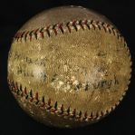 1928 (May 27) Hack Wilson Chicago Cubs ONL Heydler Wrigley Field Game Used Foul Baseball (MEARS LOA)