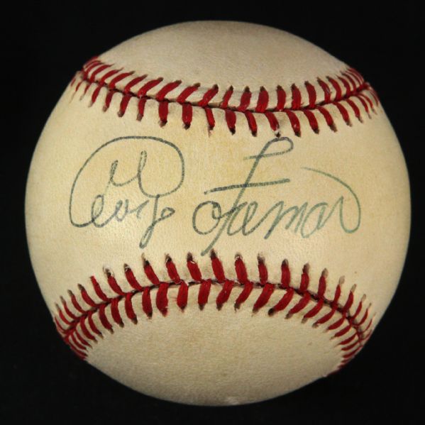 1995-99 George Foreman World Heavyweight Champion Single Signed ONL Coleman Baseball (JSA)